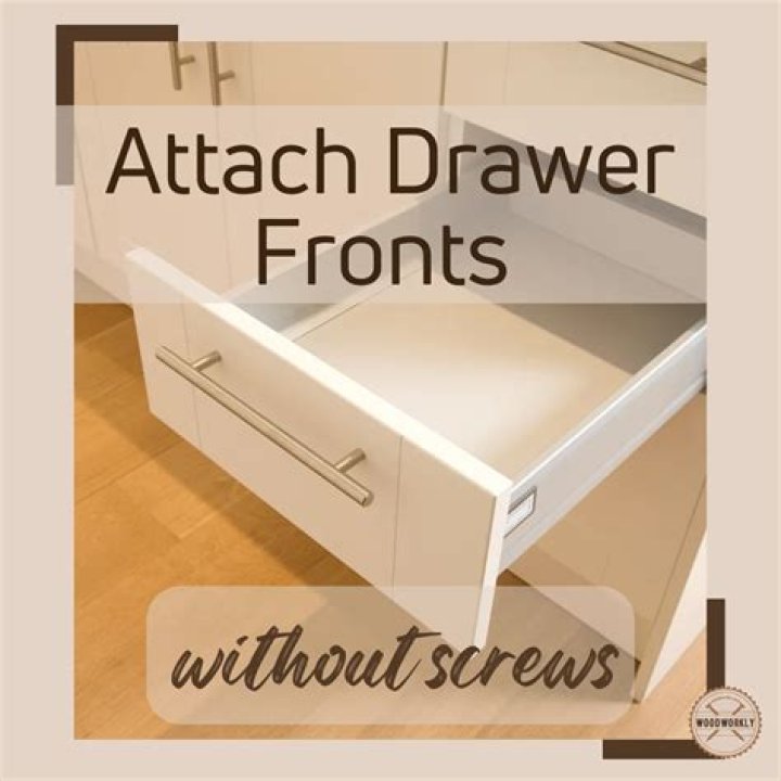 How Do You Reattach A Drawer Front??